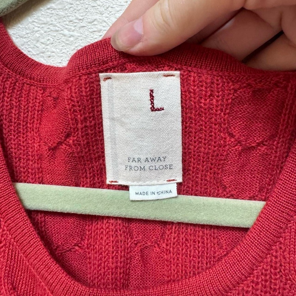 Anthropologie far away from close wool cable knit sweater dress - Picture 5 of 6